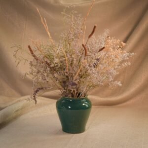 Vază frunzulițe malachit